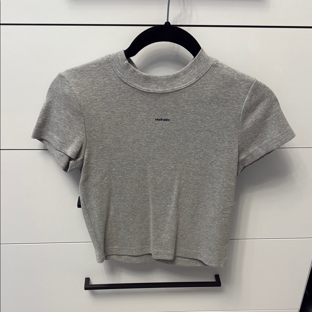 NWT Madhappy Gray Crop Top